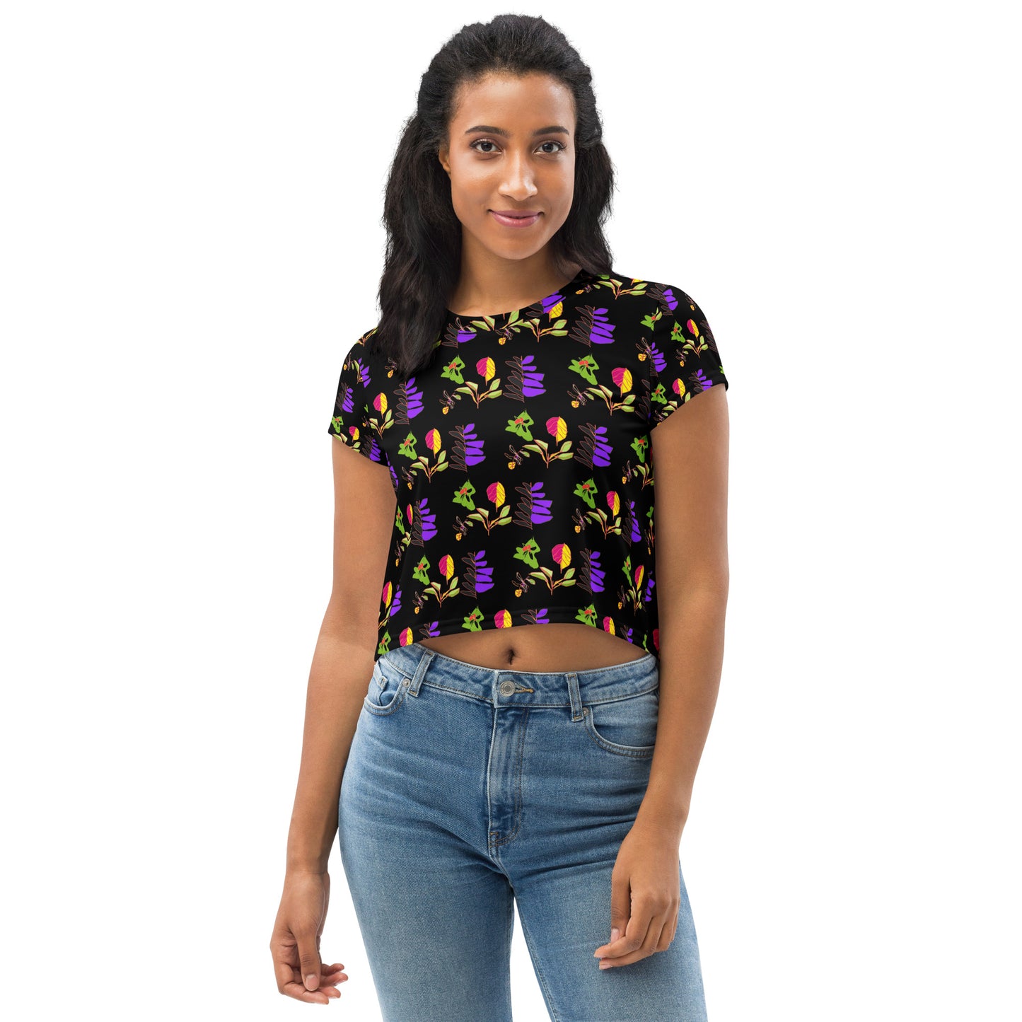 All-over cropped t-shirt