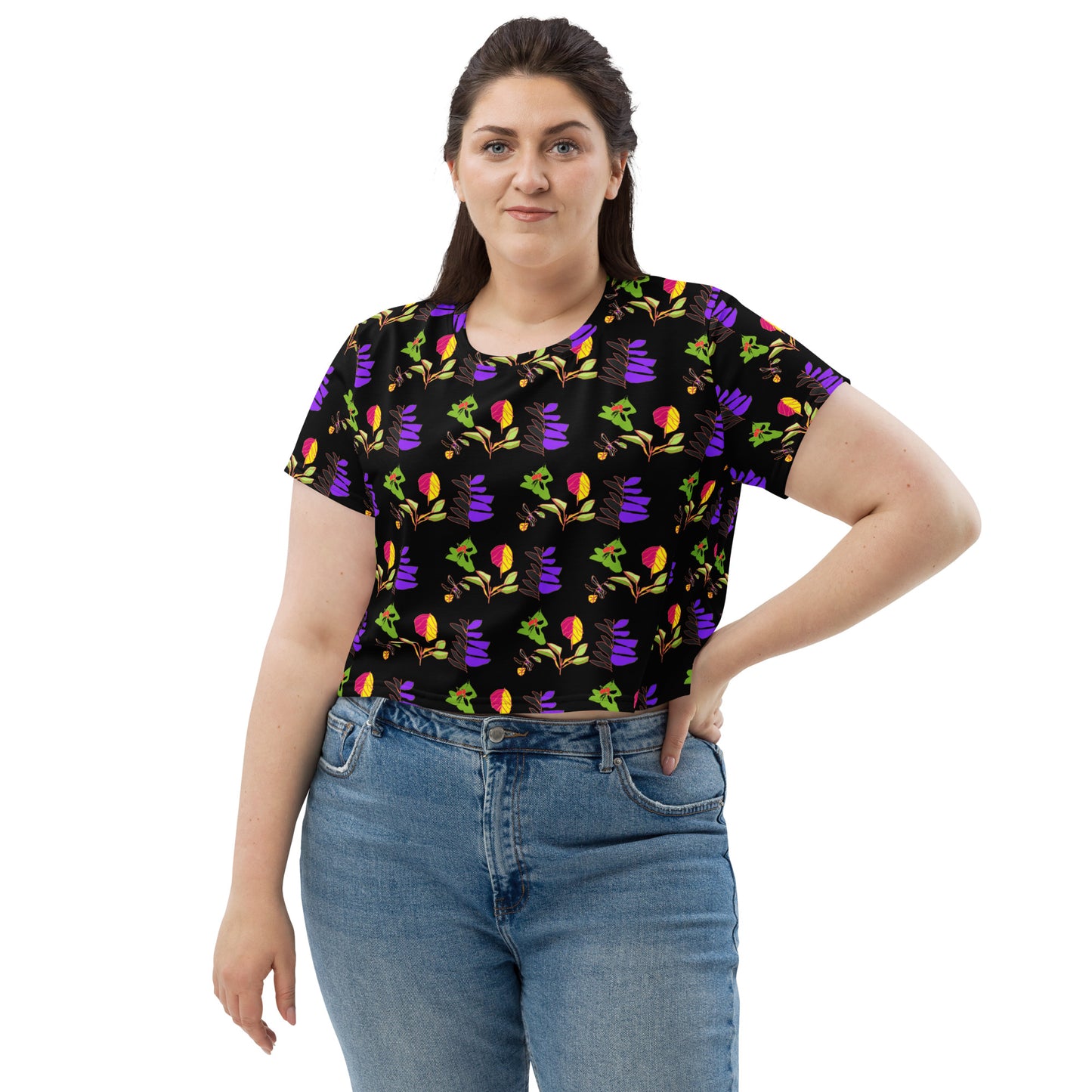 All-over cropped t-shirt