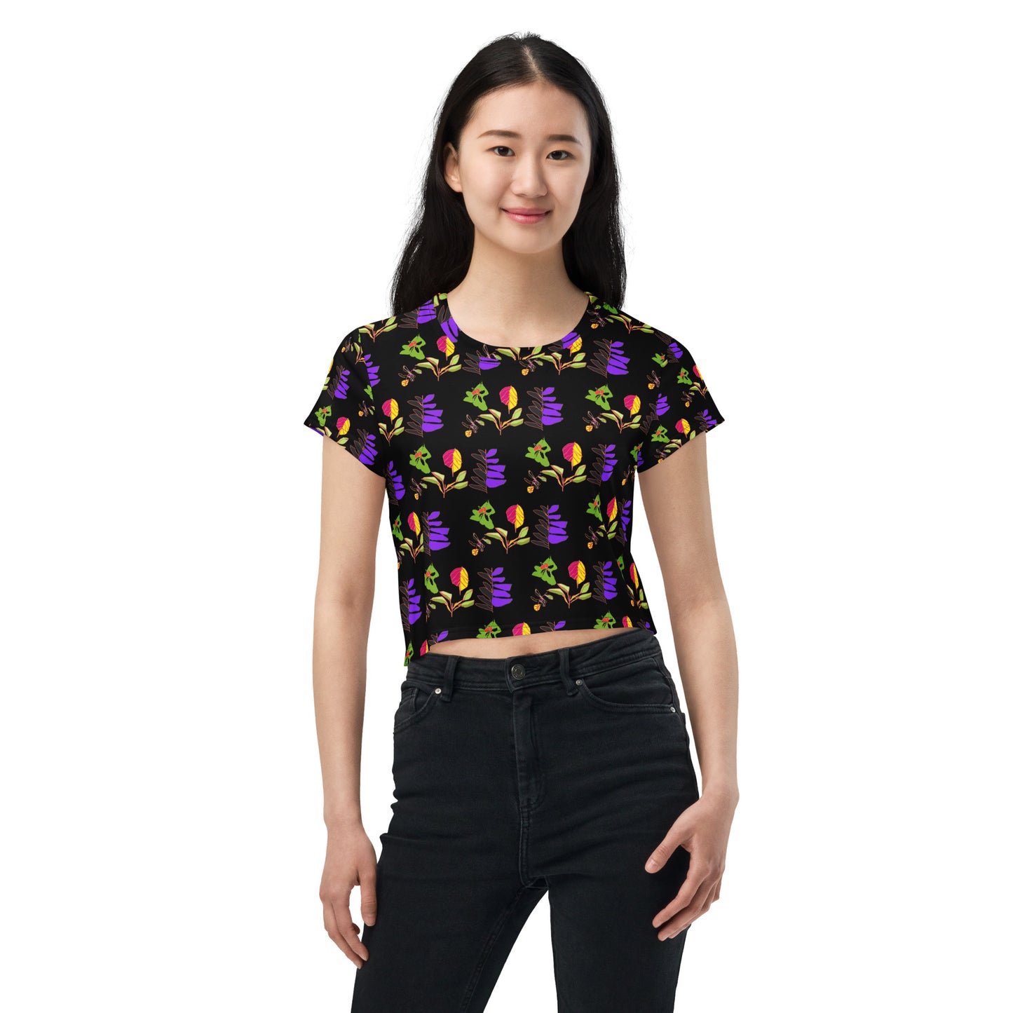 All-over cropped t-shirt