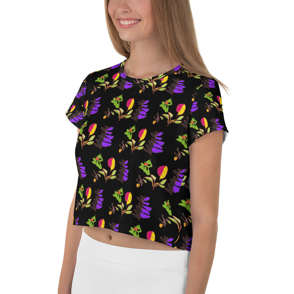 All-over cropped t-shirt