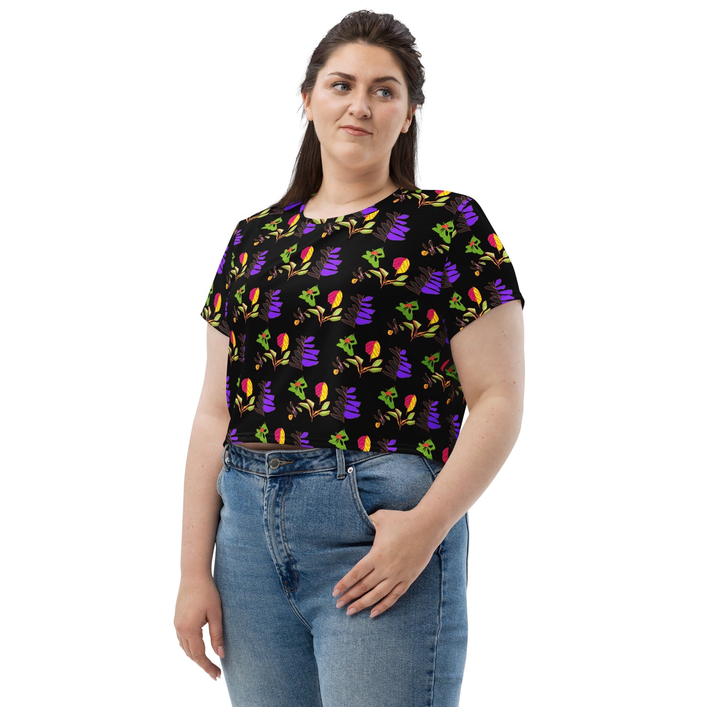 All-over cropped t-shirt