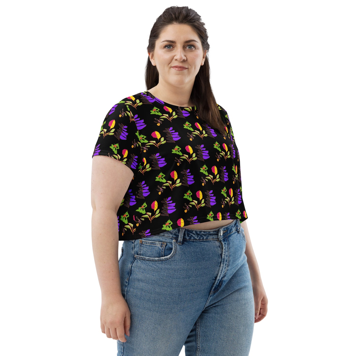 All-over cropped t-shirt