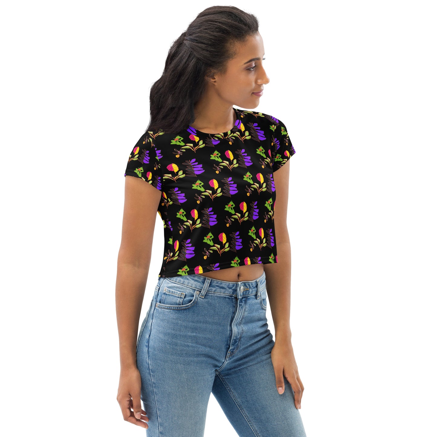 All-over cropped t-shirt