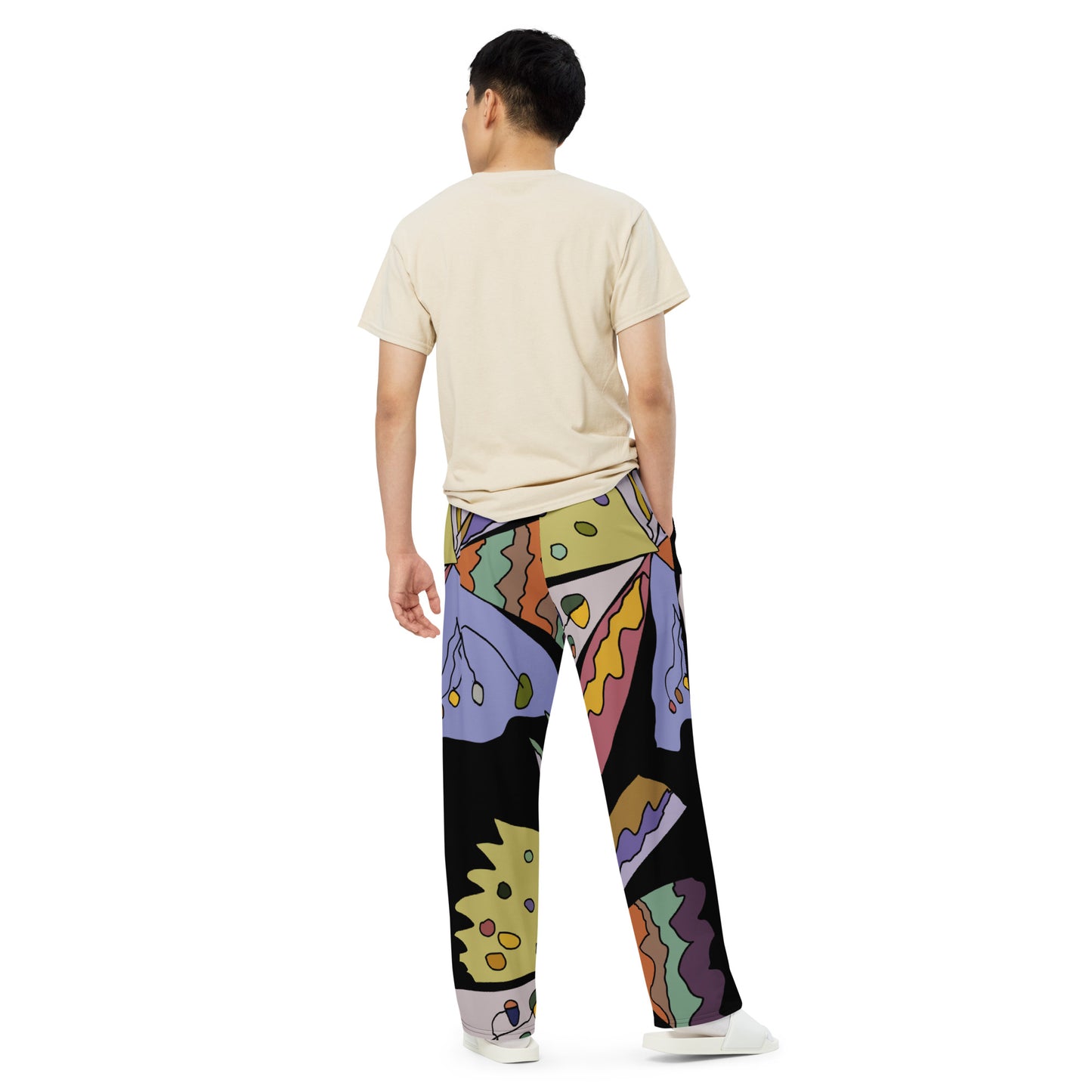 Pantalón ancho all over unisex