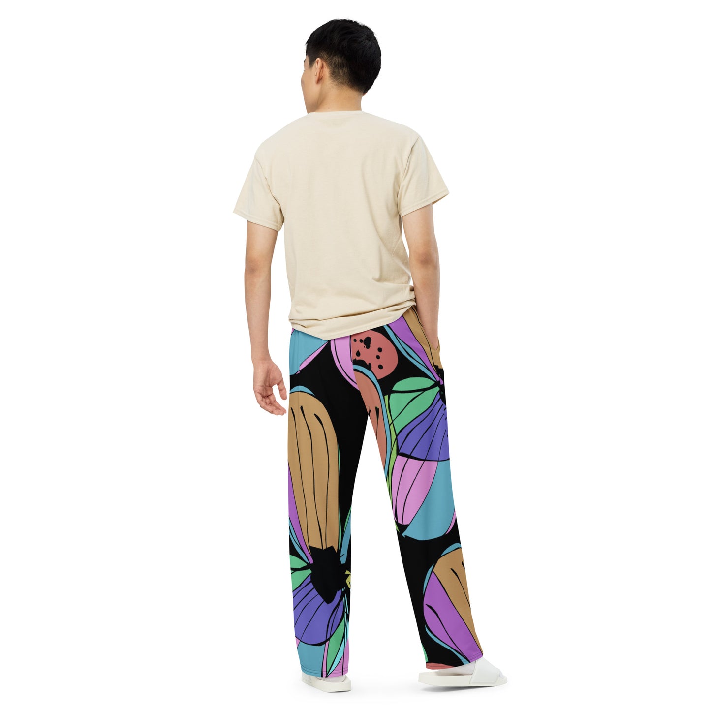 Pantalón ancho all over unisex