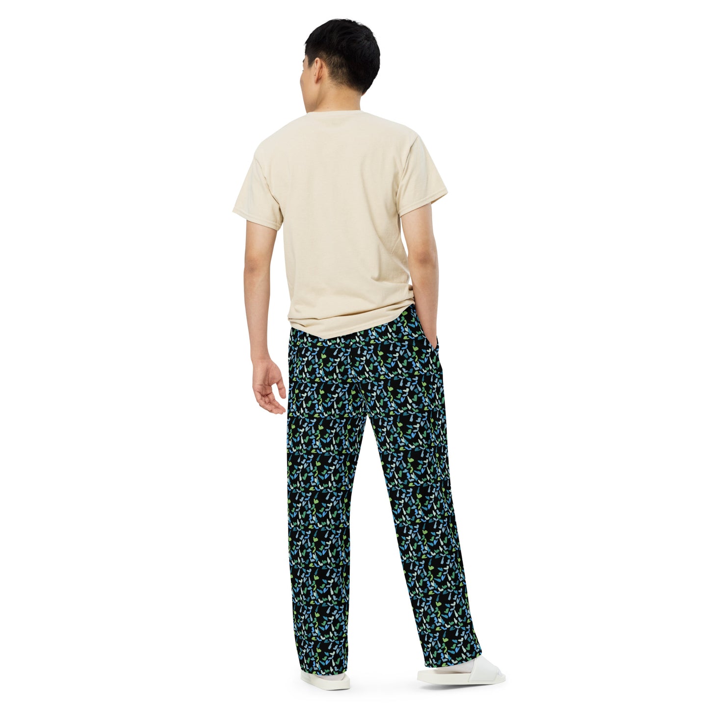 Pantalón ancho all over unisex