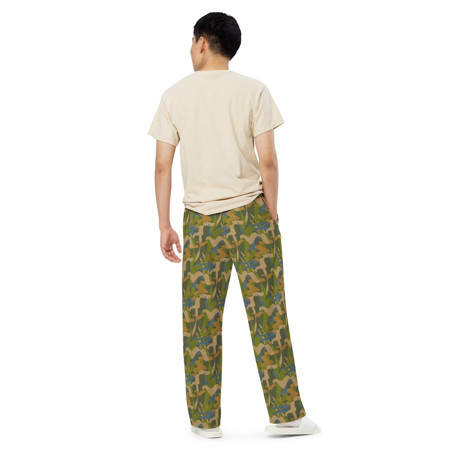 Pantalón ancho all over unisex