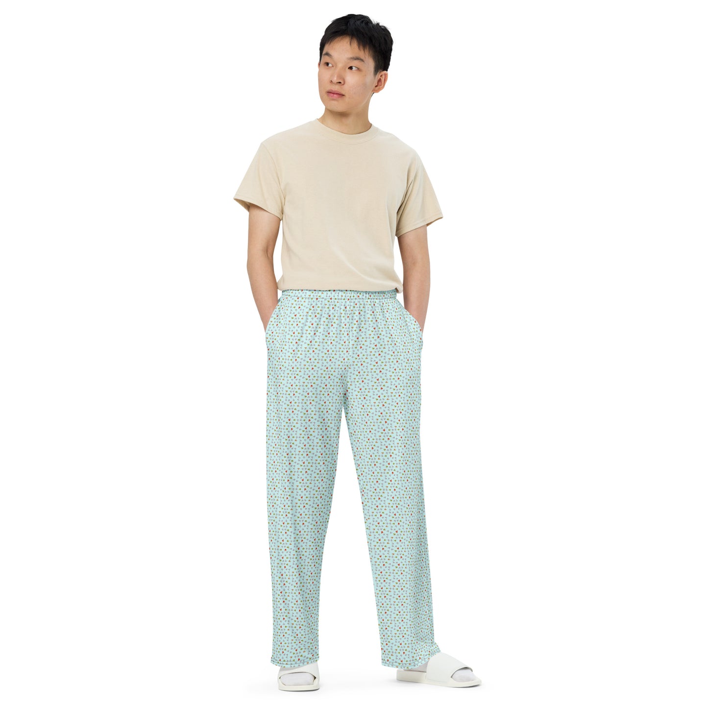 Pantalón ancho all over unisex