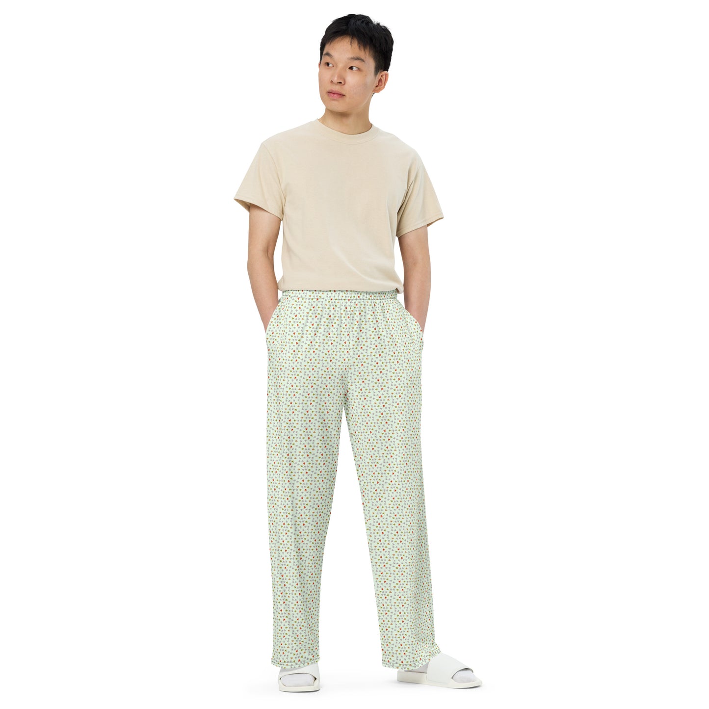 Pantalón ancho all over unisex