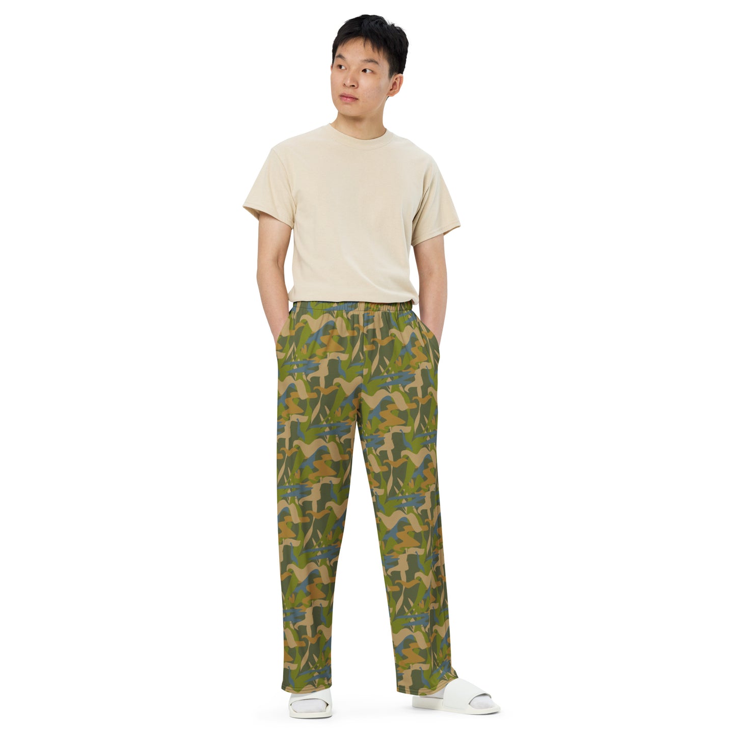 Pantalón ancho all over unisex