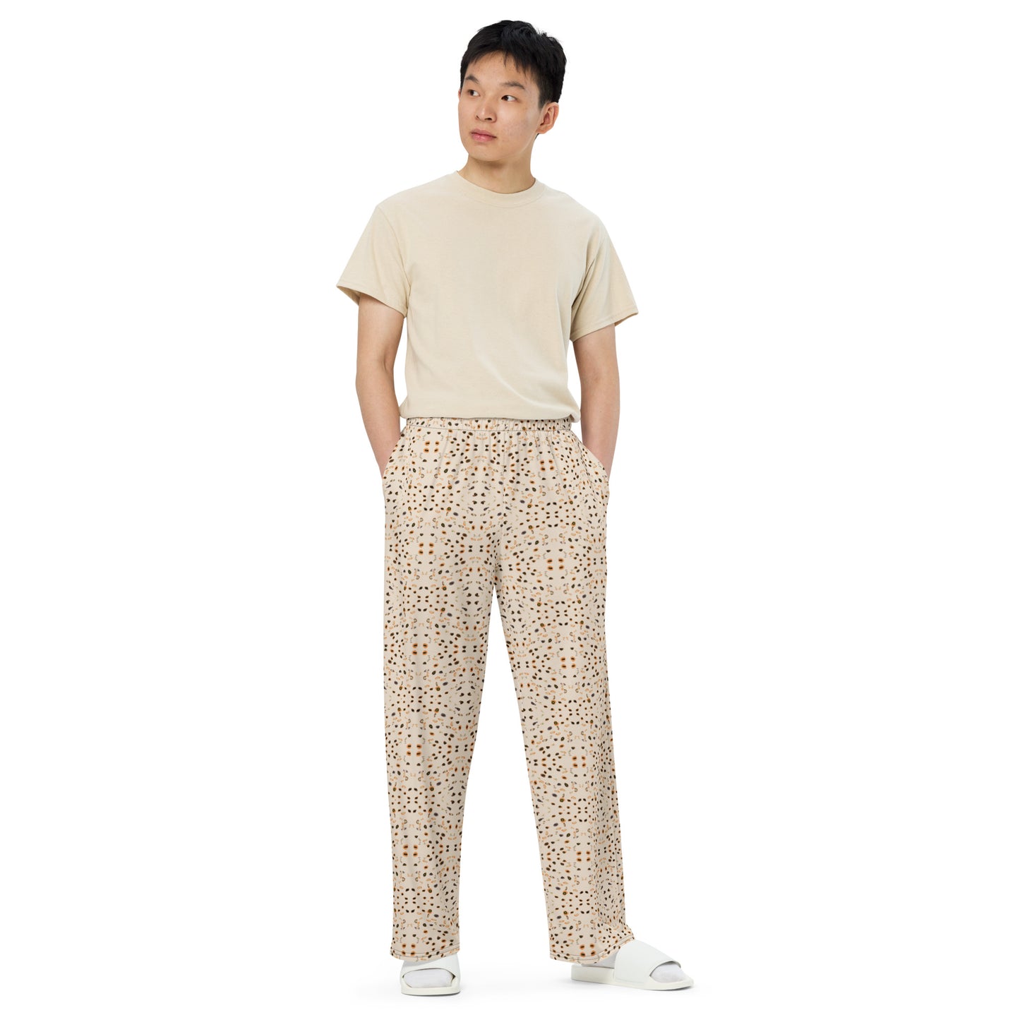 Pantalón ancho all over unisex