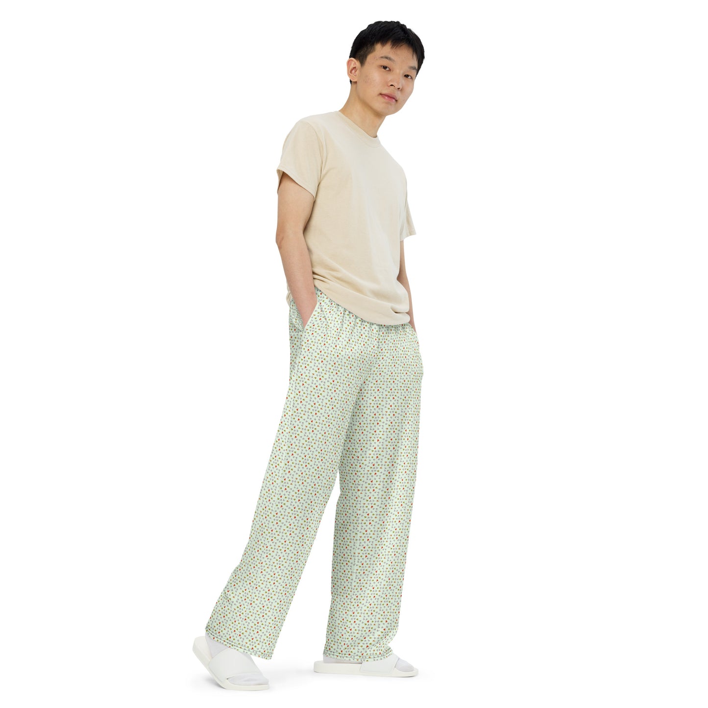 Pantalón ancho all over unisex