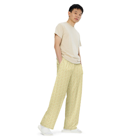 Pantalón ancho all over unisex