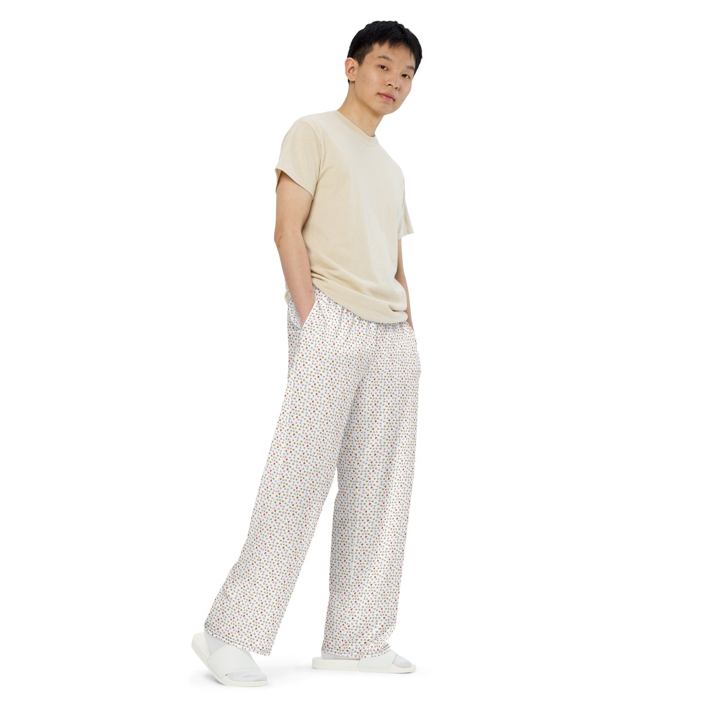 Pantalón ancho all over unisex