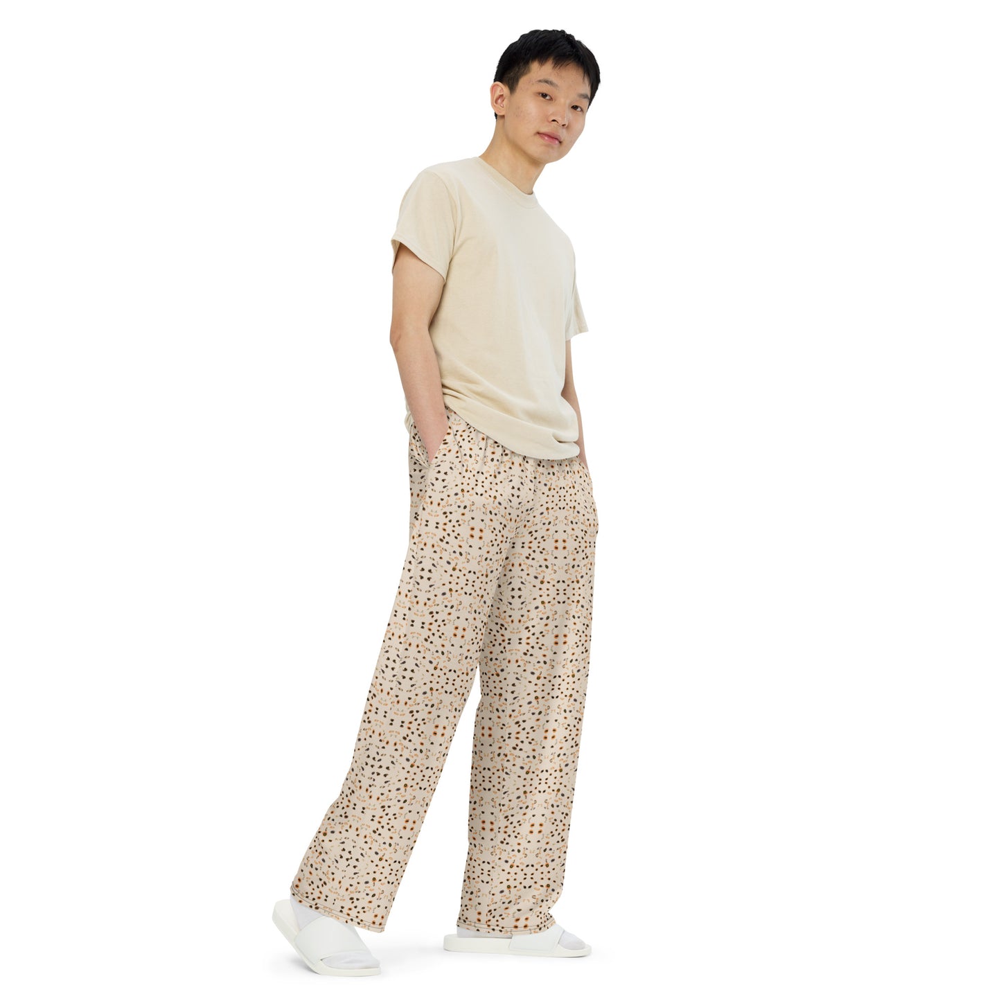 Pantalón ancho all over unisex