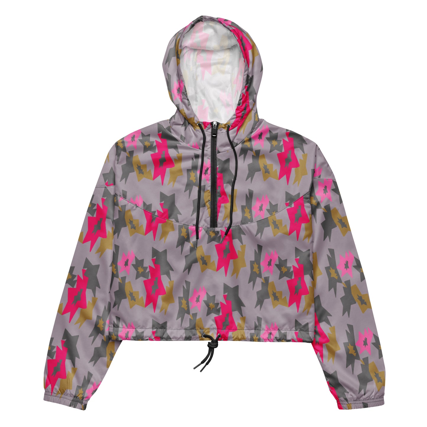 Crop windbreaker for women