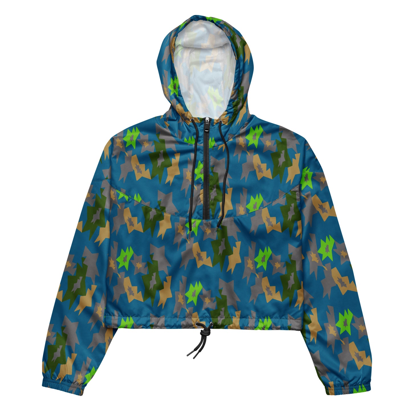 Crop windbreaker for women