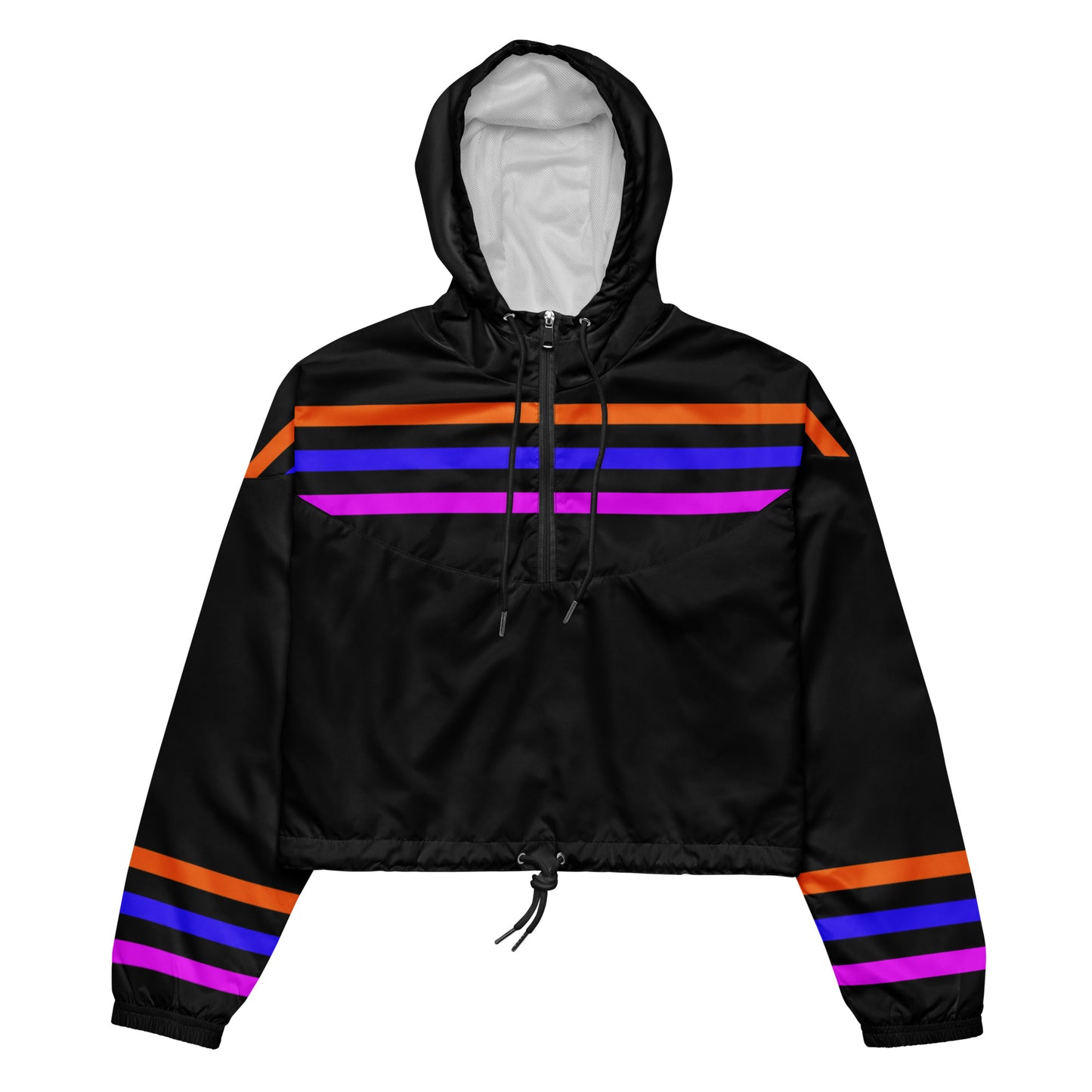 Crop windbreaker for women