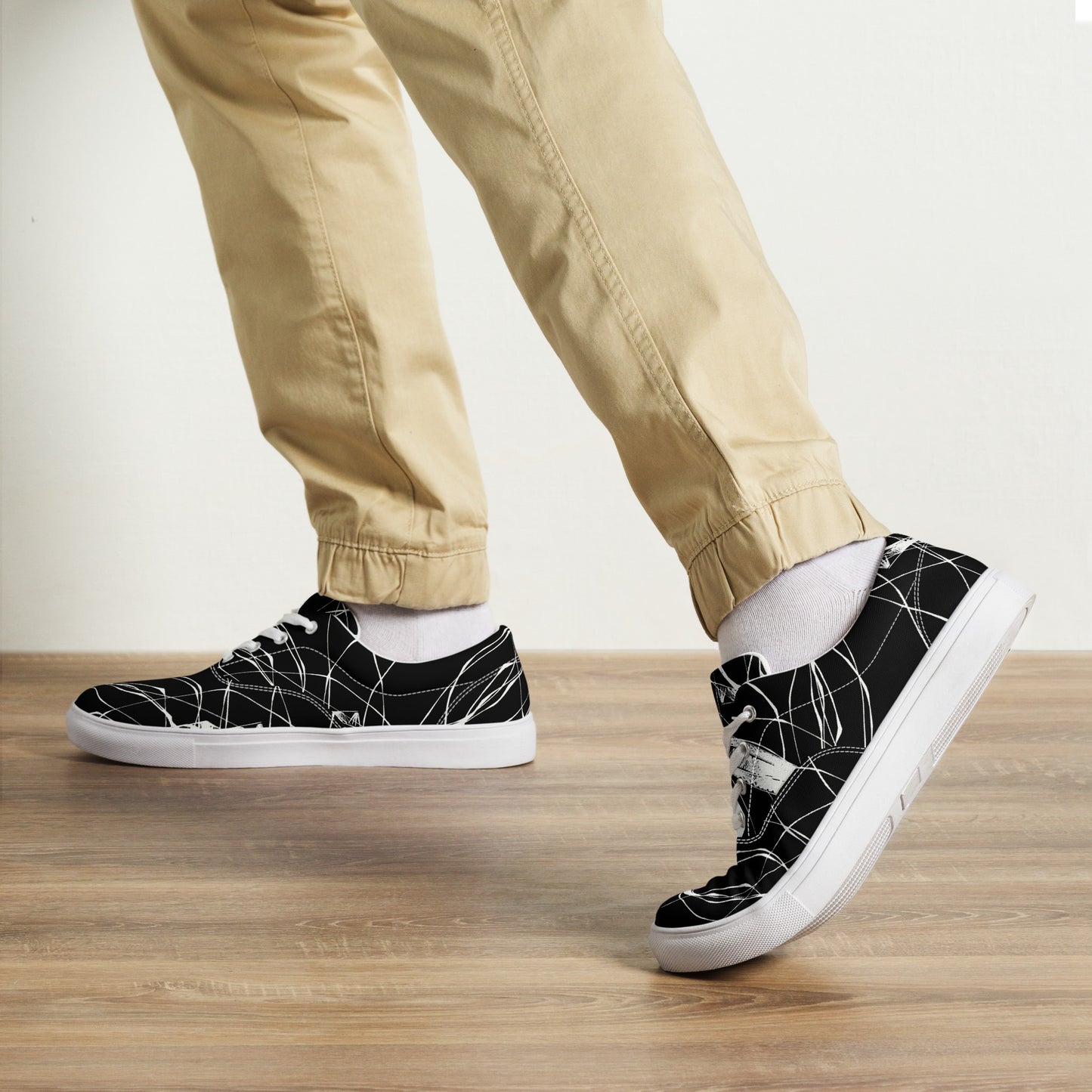 Zapatillas de lona con cordones para hombre