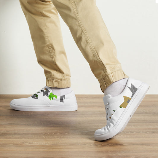 Zapatillas de lona con cordones para hombre