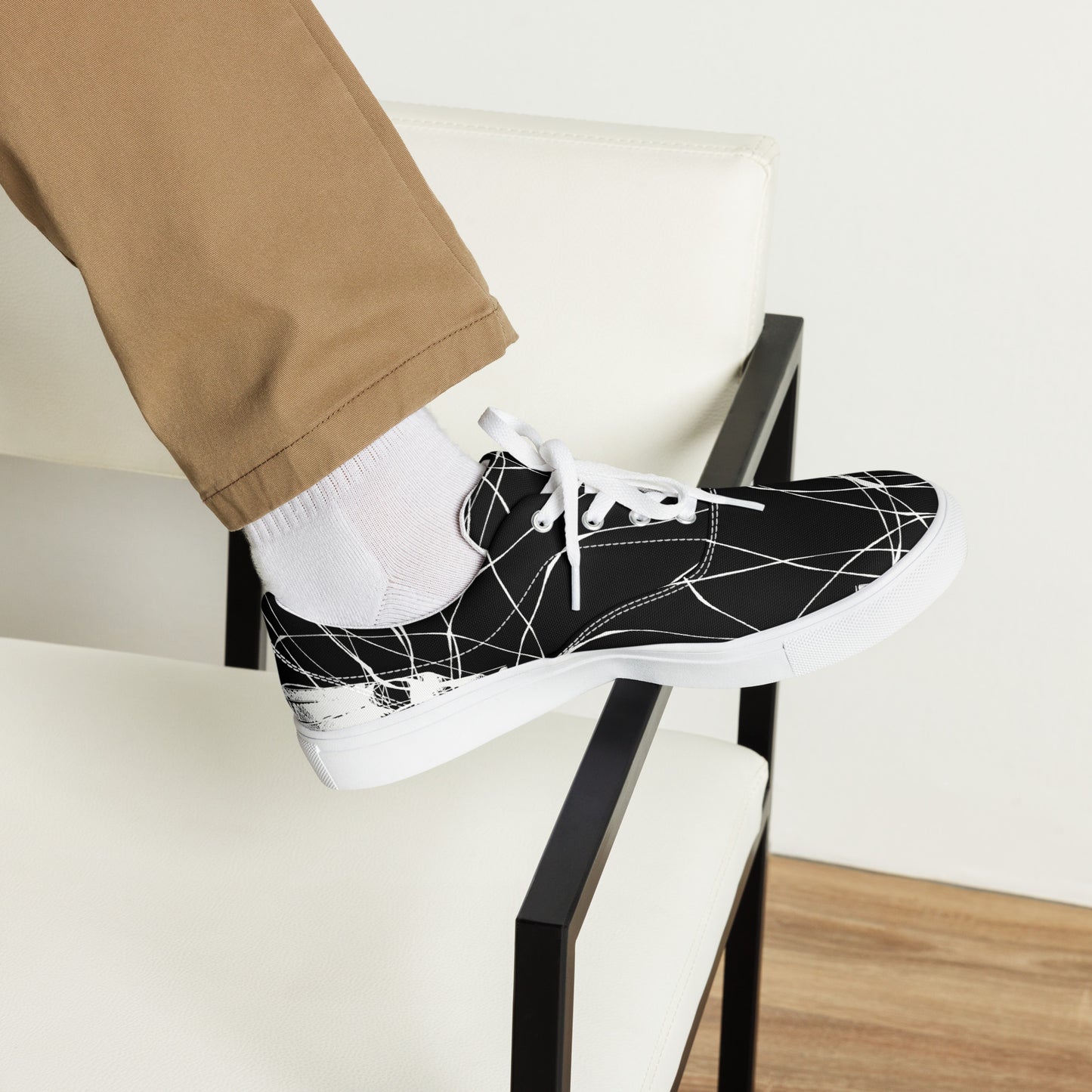 Zapatillas de lona con cordones para hombre