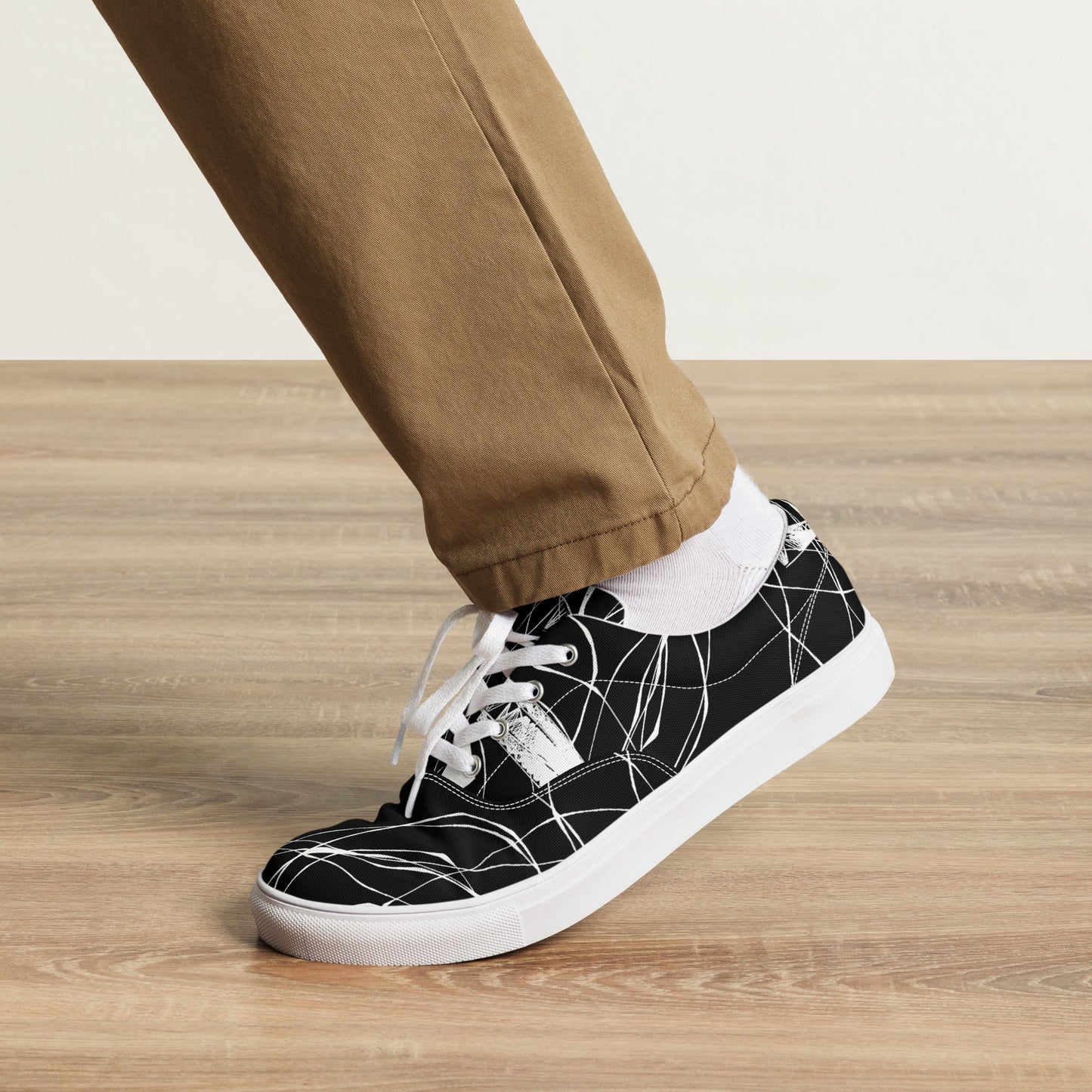 Zapatillas de lona con cordones para hombre