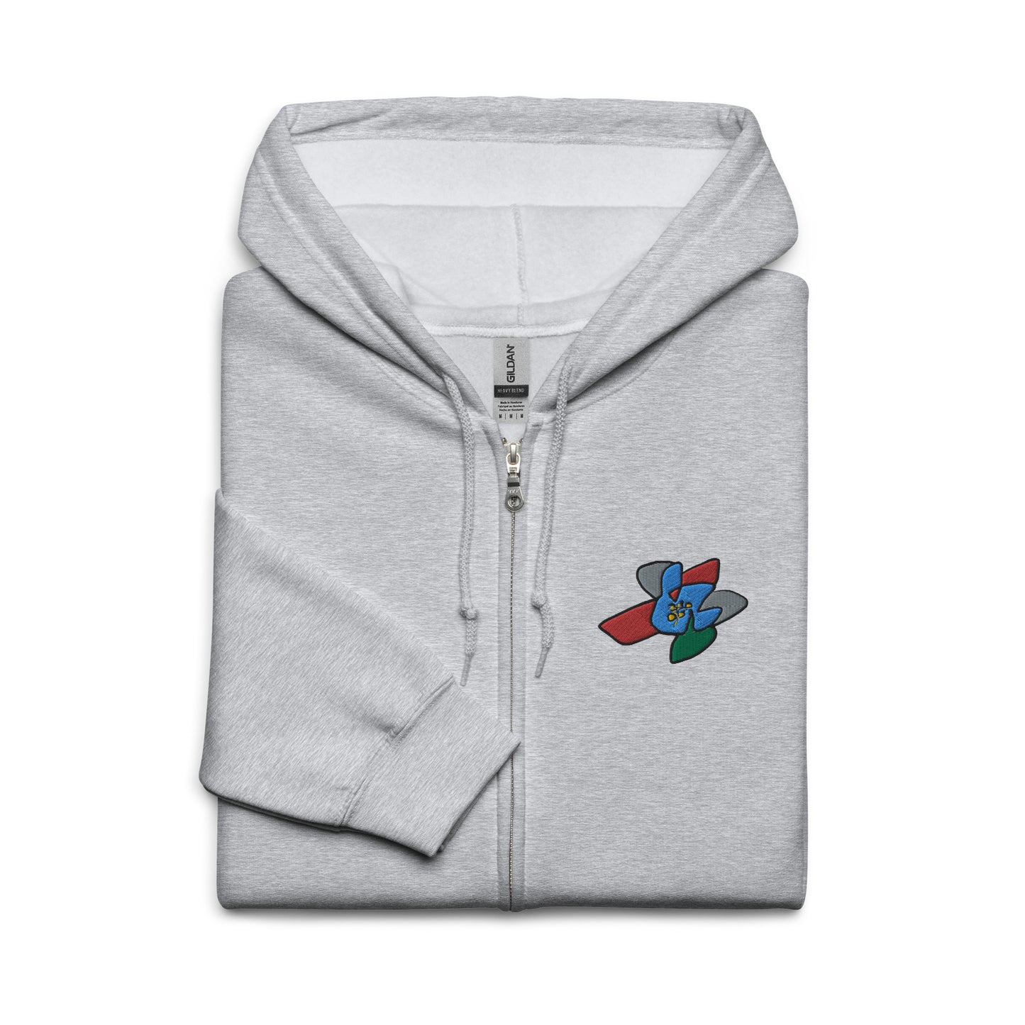 Sudadera gruesa unisex con capucha y cremallera